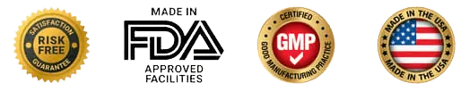 Echozen GMP Certified Manufacturing & Quality Assurance Badges